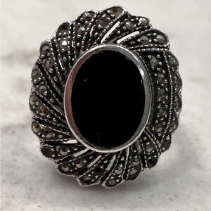 Black Onyx Sterling Silver Ring